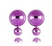 ThyWay 9 Pairs Fashion Assorted Color Double-faced Faux Simulated Pearl Stud Earrings For Women Girls(random color)