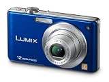 Panasonic Lumix DMC-FS15 Digitalkamera (12 Megapixel, 5-fach opt. Zoom, 6,9 cm (2,7 Zoll) Display, Bildstabilisator) blau