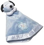 Baby Snoopy Cuddle Puppet Blanket in Blue