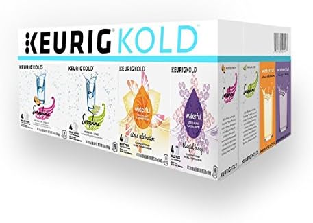 Keurig Kold Pods Flavored and Sparkling Water Variety Pack - 16 Count