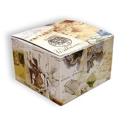 Letters & Stamps - One Piece Gift Boxes (3" x 3" x 2")