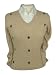 Ladies Cashmere Argyle V Neck Sweater, Camel, XL