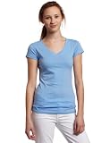 Southpole Junior's Basic Solid Color V-Neck Tee