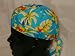 Light Blue Floral Hawaiian Medical Scrub Cap