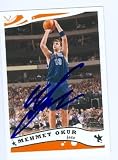 Mehmet Okur Autographed/Hand Signed Basketball Card (Utah Jazz) 2005 Topps #63