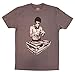 Bruce Lee DJ Gungfu Scratch Adult Charcoal T-Shirt