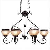 Aladdin Six Light Chandelier in Rustic Copper