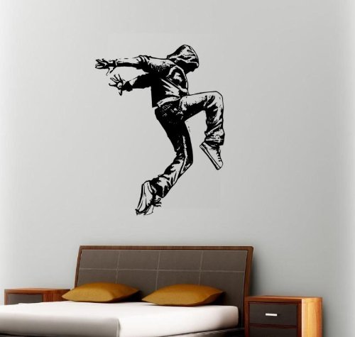 Wall HIP HOP Dancer Decal STICKER BREAK dance Hoodie Gangsta Poster Art Vinyl