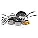 CIRCULON STEEL ELITE STAINLESS STEEL NONSTICK COOKWARE 5 PIECE SET 76508