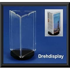DREHDISPLAY - Angebotstafel Hinweisschild Speisekartenhalter Werbetafel Tischst�nder Men�kartenhalter Schild Tafel Kartenhalter St�nder Angebotsst�nder Tischangebot Tischtafel Werbeschild Werbest�nder Werbetafel ideal f�r Werbung und Angebote Namensschild Empfang Fotost�nder Fotorahmen