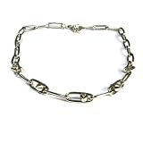 Heavy Duty Chain Necklace with Stud Bullet Points, 18"