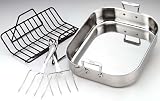 All-Clad Stainless Roasting Pan with Rack and Turkey Forks