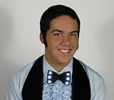 Black Bow Tie with White LEDs