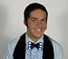 Black Bow Tie with White LEDs