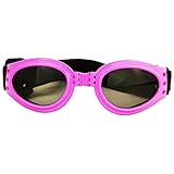 1pc Pink New Fashionable Pet Dog Sunglasses Eye Wear Protection Waterproof Goggles (Pink)