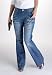 Avenue Plus Size Art 2 Wear Destructed Message Jean (MED WASH,26)