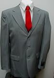 Gianni Vironni Three Button Single Breasted Gray (Grey) Business Dress Suit