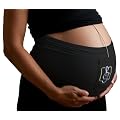 Sound Beginnings Belly Band The Best Way to Share Music with Baby in the Womb (Black, Size B)