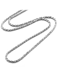 20" 1.5MM Rope Chain in 14K White Gold