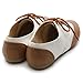 Ollio Women's Shoe Classics Lace Up Dress Low Flat Heel Multi Color Oxford