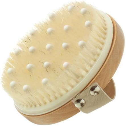 Hydrea London Lymphatic Detox Brush with Natural Bristle and Rubber Nodules by Natural Sea Sponge