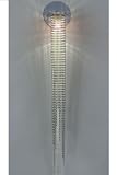 Bead Wall Sconce 28h Brushed Nickel