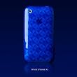 Apple iPod Touch 3G 2G Hydrocarbon Handwoven Pattern Case (Blue)
