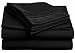 Black Queen 4 pcs Bed Sheet Egyptian, Deep Pocket 1600 TC