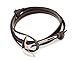 VIRGINSTONE Rose Gold Plating Anchor 2.0 Bracelets on Genuine Colorful Cowhide Leather