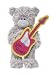 Douglas Cuddle Toys 9'' Plush Tatty Teddy You Rock! Bear with Guitar