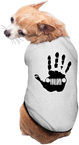 Custom Jeep Logo Gray Cute Dog Coats M