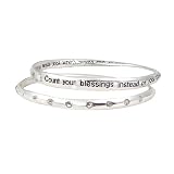 Bracelet-B294-BangleStyle2PcSet-Inscribedwith