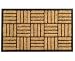 Rubber Back Coir Doormat - Crisscross
