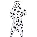 Silver Lilly Unisex Adult Pajamas - Plush One Piece Cosplay Cow Animal Costume