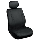 Elegant USA E 314811X Microsuede Low Back Black Universal Seat Cover