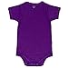 2T 3T 4T 5T 6T Toddler Bodysuit Short Sleeve Round Crew Neck - Purple