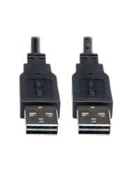 From Amazon.com. Click for details:
 Personal Computer: Tripp Lite Universal Reversible USB 2.0 Hi-Speed Cable (Reversible A to Reversible A M/M) 10-ft.(UR020-010) - TRIPP LITE Personal Computer: Tripp Lite Universal Reversible USB 2.0 Hi-Speed Cable (Reversible A to Reversible A M/M) 10-ft.(UR020-010) - TRIPP LITE