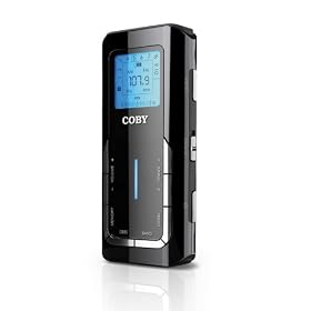 Coby CX90BLK Digital Pocket AM/FM Radio, Black