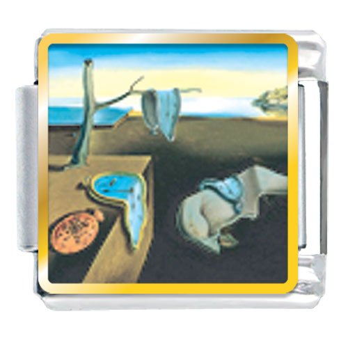 Dali's Persistence Of Memory Italian Charms Bracelet Link