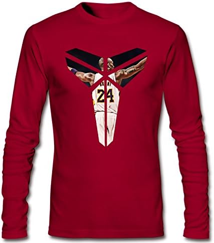 SKVV Men's Kobe Bryant Black Mamba T-Shirt Burgundy L
