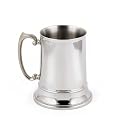 Double-Walled Large (16 Oz.) Beer Mug - Fine Stainless Steel Barware for Your Enjoyment
