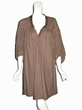 CLU Bubble Sleeve Dress in Brown