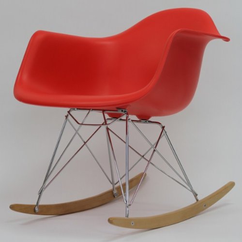Lexington Modern Molded Plastic Rocker Red