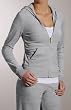Juicy Couture Long Sleeve Zip Hoodie Spacedye Velour (JG002641)