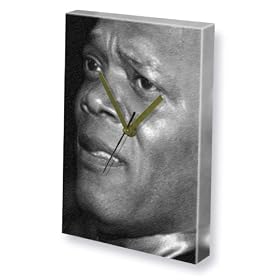 SAMUEL L. JACKSON - Canvas Clock (A5 - Signed by the Artist) #js001