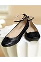 Newport News Ballet flat with a fish-scale texture