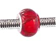 Pandora Style Charm Bead (Z54) Murano Lampwork Glass (14mm x 10mm) (fits Troll too)