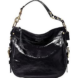 Coach Large Patent Leather Zoe Shoulder Bag 12776 Black