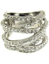 1.75 CT WHITE GOLD DIAMOND COCKTAIL RING 14 KT