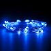 RTGS 60 LEDs Blue Color String Lights Silver Wire Indoor and Outdoor 20 Feet Firefly Starry Fairy Lights Battery Powered for DIY, Christmas, Holidays, Party, Bedroom and Centerpieces